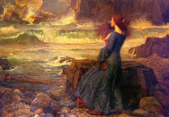 John William Waterhouse : Miranda, The Tempest II